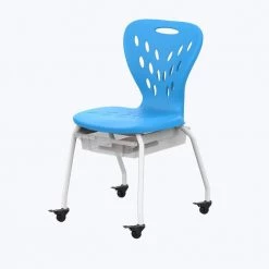 Stackable School Chair with Wheels and Storage by Luxor