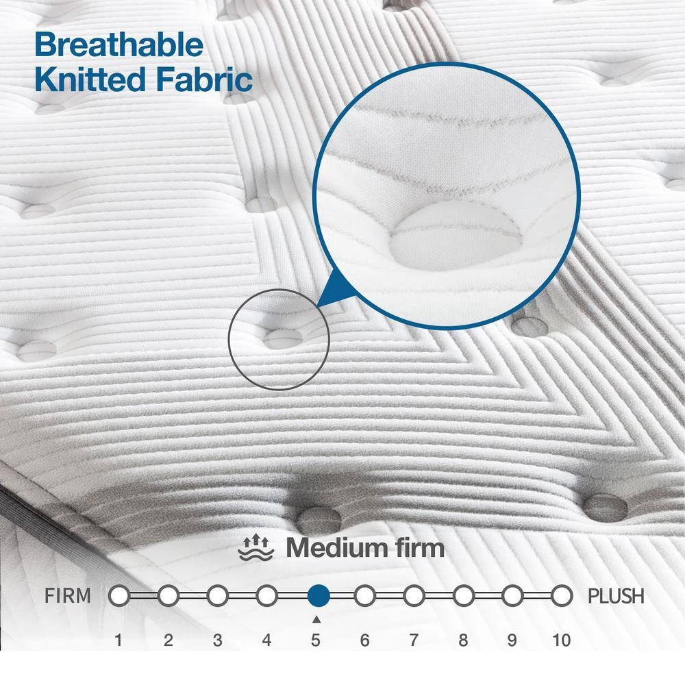 10 in. Medium Comfortable Sleep Hybrid Tight Top Twin Mattress by Edendirect 2 10 in. Medium Comfortable Sleep Hybrid Tight Top Twin Mattress by Edendirect - Image 2