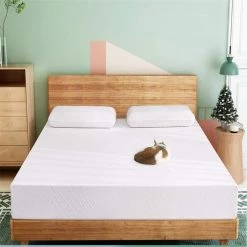 8 in. Medium Firm Memory Foam Tight Top Bed-in-a-Box with Breathable Removable Quilted Cover Twin White Mattress by Edendirect