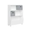 Kids 34 in. Bookcase with Toy Organizer and 2-Gray Bins by RiverRidge Home
