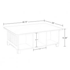 Kids White 6-Cubby Storage Activity Table with 2-Piece Gray Bins by RiverRidge Home 8 Kids White 6-Cubby Storage Activity Table with 2-Piece Gray Bins by RiverRidge Home -Furniture Store white gray bins riverridge home kids tables chairs 02 175k c3 1000