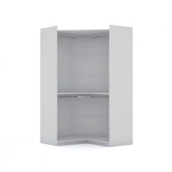 Ramsey White Open Corner Closet by Luxor