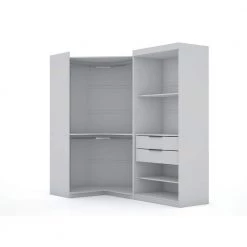 Ramsey White Open 2-Sectional Corner Closet (Set of 2) by Luxor