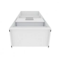 Ramsey White Open 2-Sectional Closet (Set of 2) by Luxor -Furniture Store white luxor armoires wardrobes 112hd1 1d 1000