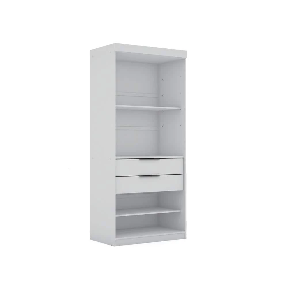 Ramsey White Open Closet Armoire 81.3 in. H x 107.94 in. W x 21.65 in. D by Luxor 10 Ramsey White Open Closet Armoire 81.3 in. H x 107.94 in. W x 21.65 in. D by Luxor - Image 10