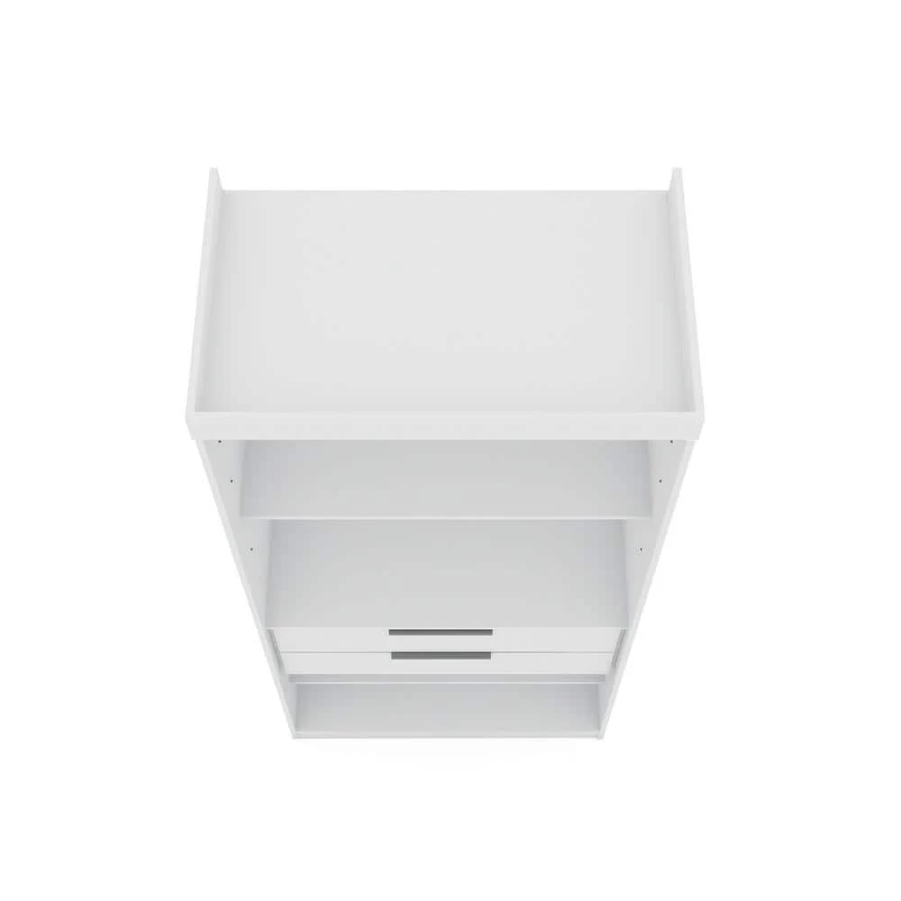 Ramsey White Open Closet Armoire 81.3 in. H x 107.94 in. W x 21.65 in. D by Luxor 2 Ramsey White Open Closet Armoire 81.3 in. H x 107.94 in. W x 21.65 in. D by Luxor - Image 2