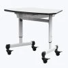 Height-AdjusTable Trapezoid Student Desk with Drawer by Luxor