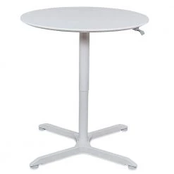 32 in. Pneumatic Height Adjustable Round Cafe Table by Luxor