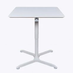 36 in. Pneumatic Height Adjustable Square Cafe Table by Luxor