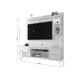 Baxter 63 in. White Composite Entertainment Center Fits TVs Up to 55 in. with Storage Doors by Luxor 15 Baxter 63 in. White Composite Entertainment Center Fits TVs Up to 55 in. with Storage Doors by Luxor -Furniture Store white luxor tv stands 219hd3 4f 1000