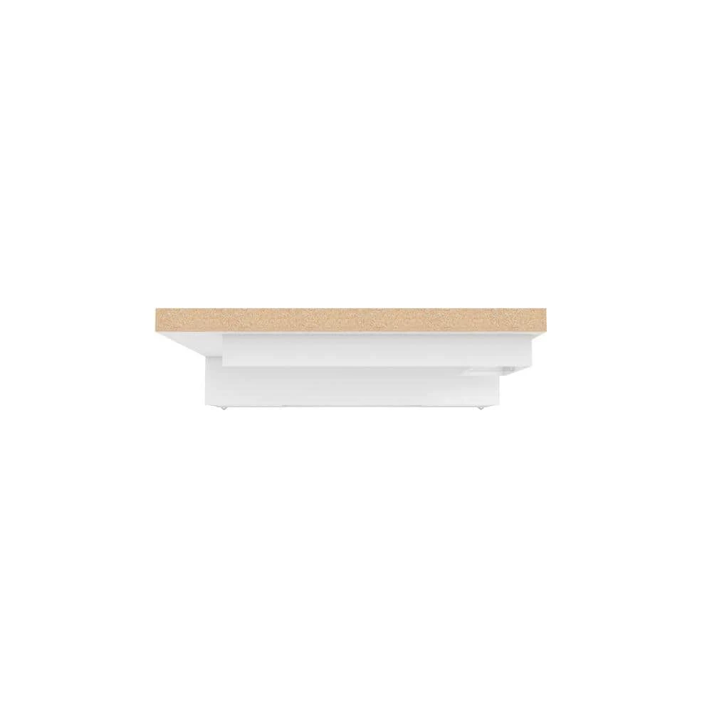 Baxter 63 in. White Composite Entertainment Center Fits TVs Up to 55 in. with Storage Doors by Luxor 3 Baxter 63 in. White Composite Entertainment Center Fits TVs Up to 55 in. with Storage Doors by Luxor - Image 3