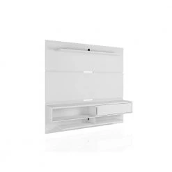 Rochester 71 in. White Particle Board Floating Entertainment Center Fits TVs Up to 65 in. with Cable Management by Luxor -Furniture Store white luxor tv stands 223hd2 1f 1000
