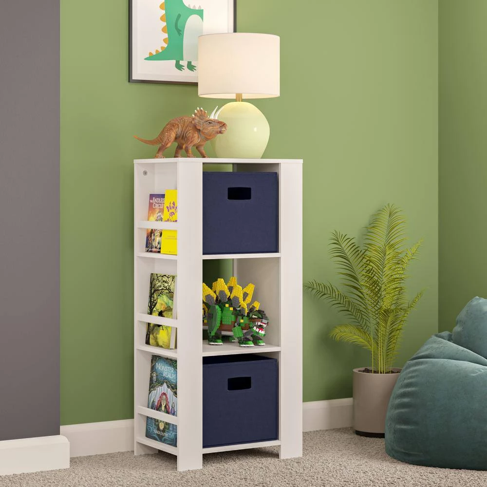 Kids White Cubby Storage Tower with Bookshelves by RiverRidge Home 10 Kids White Cubby Storage Tower with Bookshelves by RiverRidge Home - Image 10