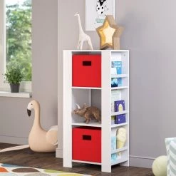 Kids White Cubby Storage Tower with Bookshelves by RiverRidge Home 15 Kids White Cubby Storage Tower with Bookshelves by RiverRidge Home -Furniture Store white riverridge home kids bookshelves 02 161 a0 1000