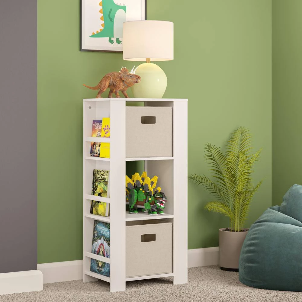 Kids White Cubby Storage Tower with Bookshelves by RiverRidge Home 7 Kids White Cubby Storage Tower with Bookshelves by RiverRidge Home - Image 7