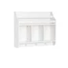 Kids White Wall Shelf with Cubbies and Bookrack by RiverRidge Home