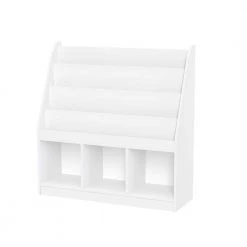 White Kids Bookrack with 3-Cubbies by RiverRidge Home 13 White Kids Bookrack with 3-Cubbies by RiverRidge Home -Furniture Store white riverridge home kids bookshelves 02 251 44 1000