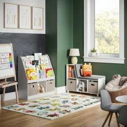 White Kids Bookrack with 3-Cubbies by RiverRidge Home 15 White Kids Bookrack with 3-Cubbies by RiverRidge Home -Furniture Store white riverridge home kids bookshelves 02 251 76 1000
