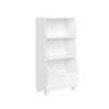 Kids 23 in. White Bookcase with Toy Organizer by RiverRidge Home