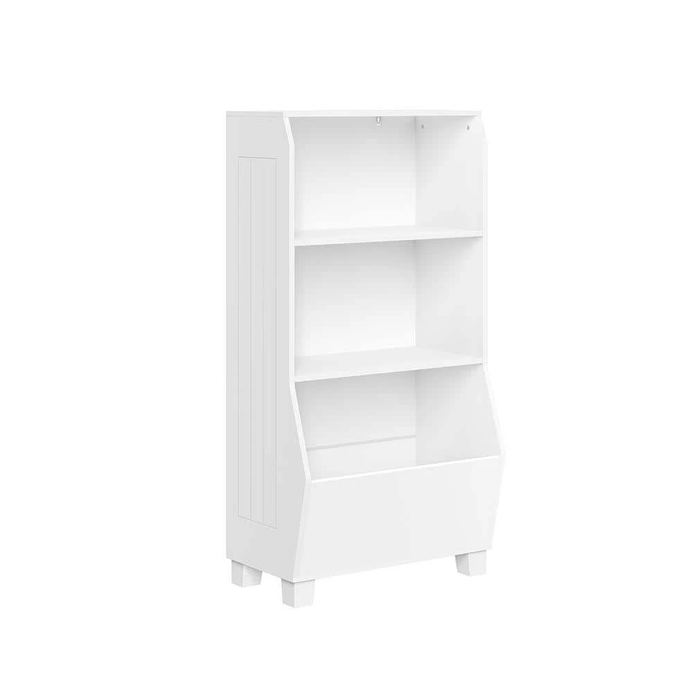 Kids 23 in. White Bookcase with Toy Organizer by RiverRidge Home 1 Kids 23 in. White Bookcase with Toy Organizer by RiverRidge Home