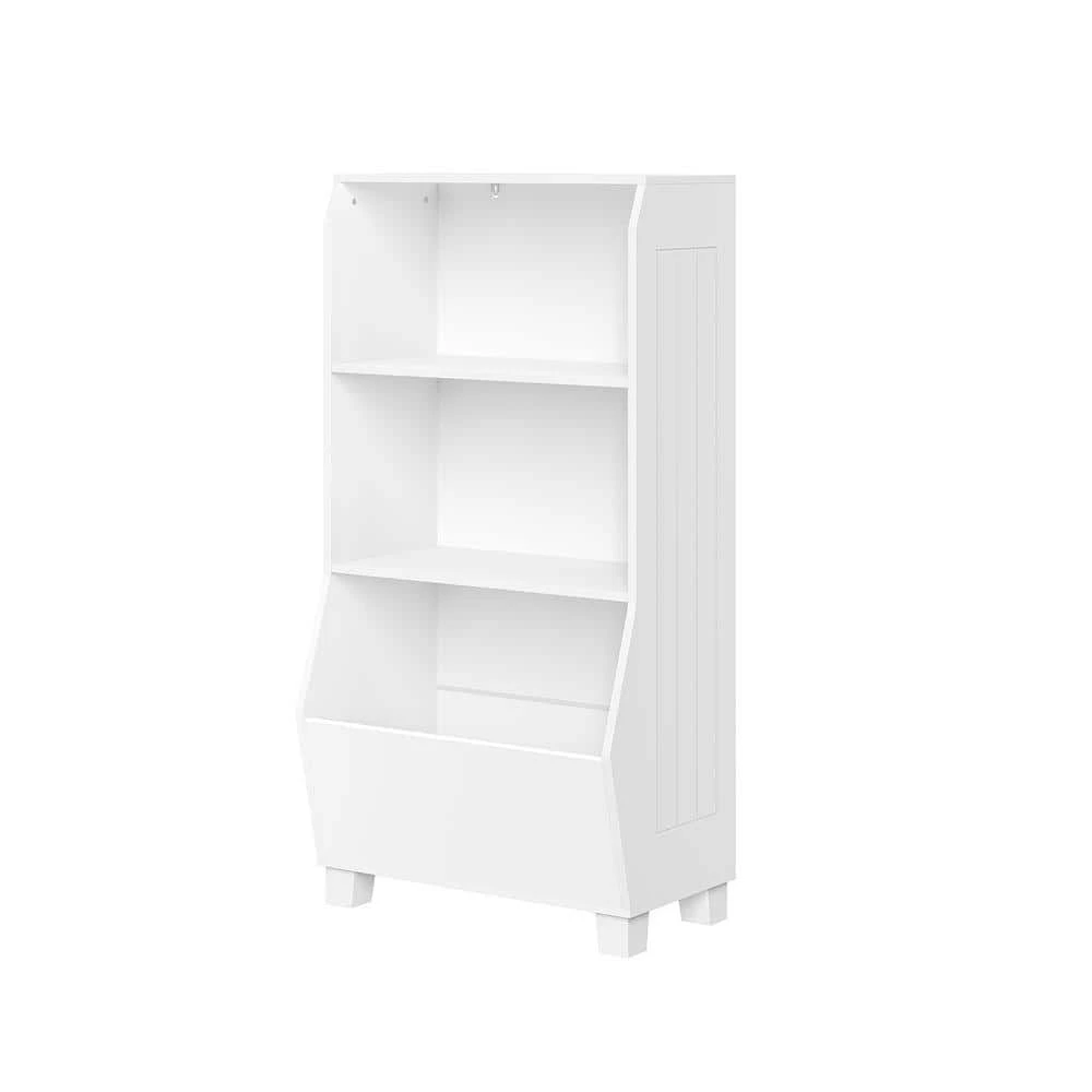 Kids 23 in. White Bookcase with Toy Organizer by RiverRidge Home 2 Kids 23 in. White Bookcase with Toy Organizer by RiverRidge Home - Image 2