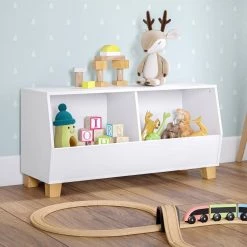 Kids Catch-All 35 in. White Toy Organizer by RiverRidge Home -Furniture Store white riverridge home toy boxes 02 253 31 1000
