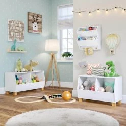 Kids Catch-All 35 in. White Toy Organizer by RiverRidge Home -Furniture Store white riverridge home toy boxes 02 253 c3 1000