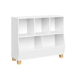 Kids Catch-All White Multi-Cubby 35 in. Toy Organizer by RiverRidge Home