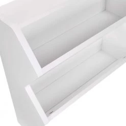 Kids Catch-All White Wall Shelf with 3-Hooks by RiverRidge Home -Furniture Store white riverridge home toy boxes 02 257 a0 1000